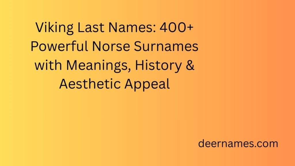 viking last names