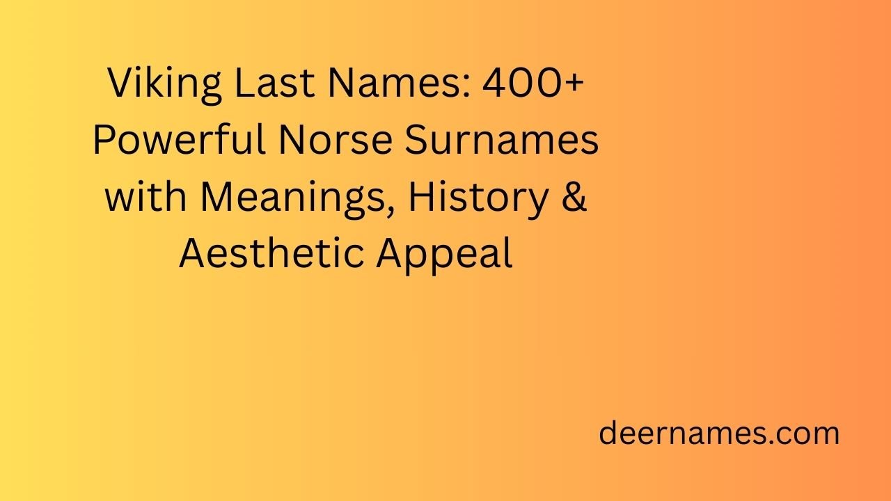 viking last names