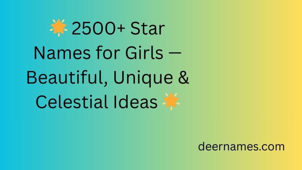 star names for girls