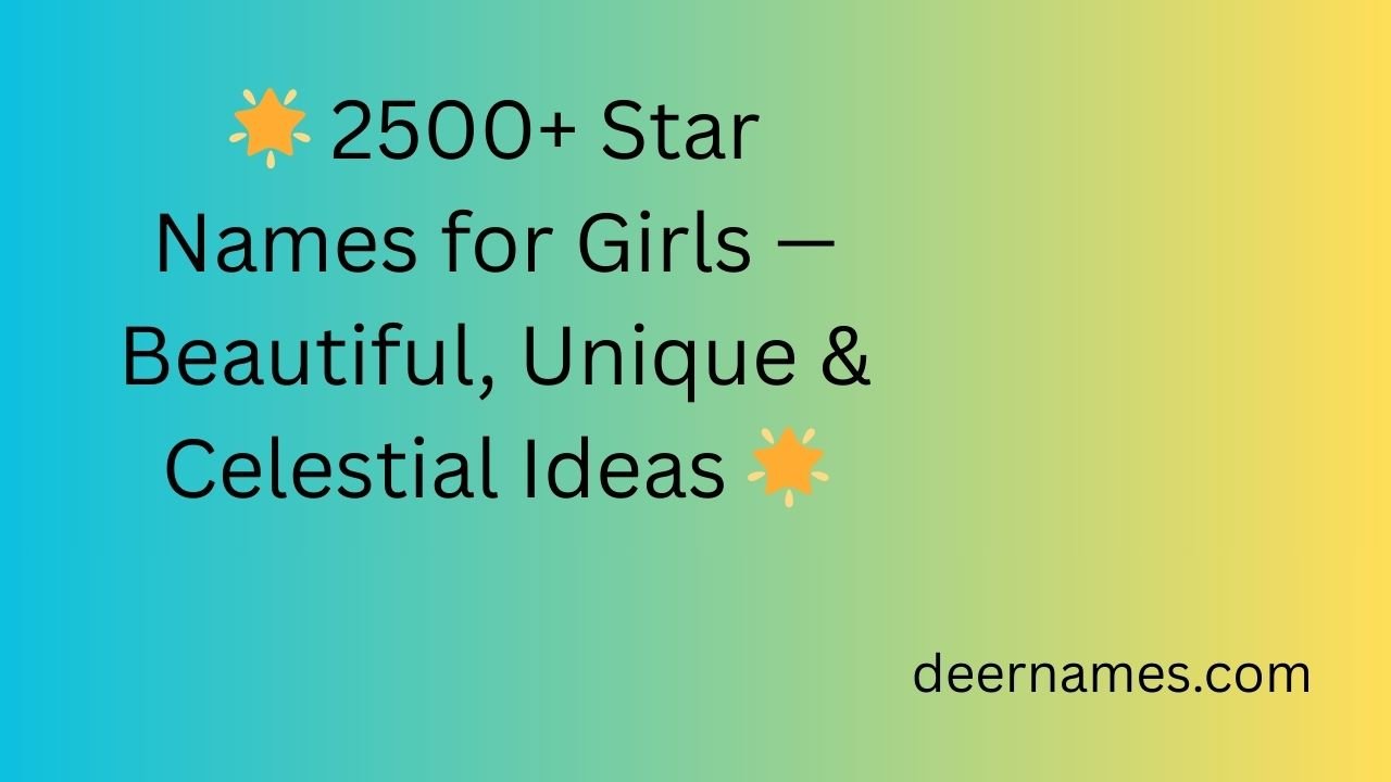 star names for girls