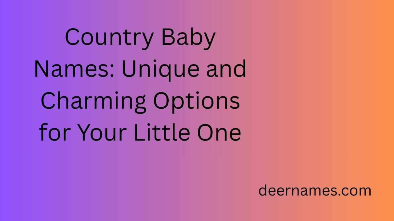 country baby names