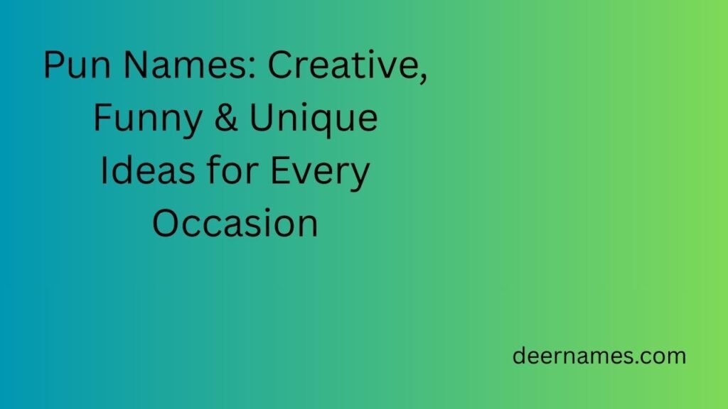 pun names