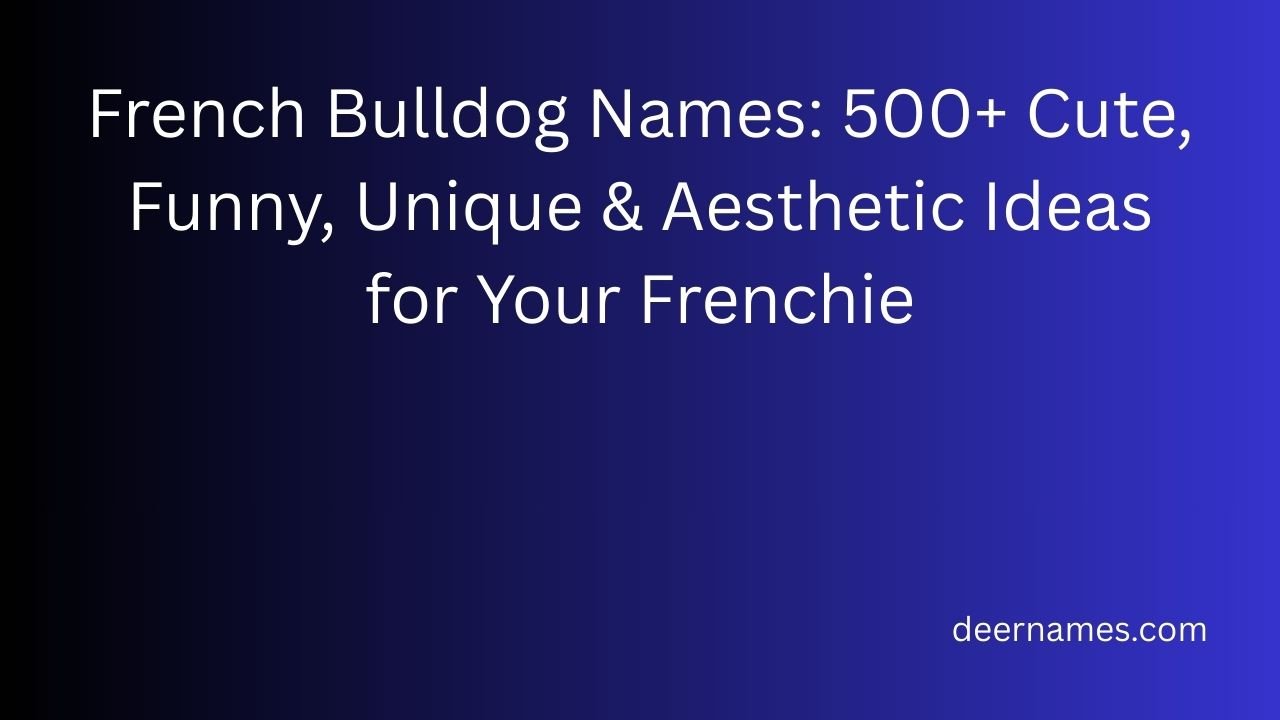 french bulldog names