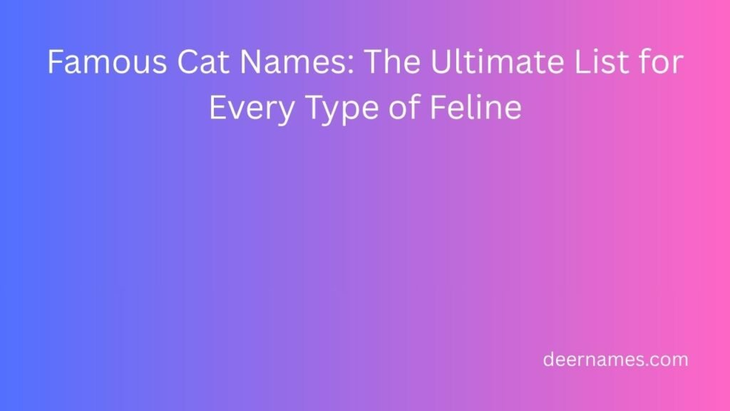 famous cat names