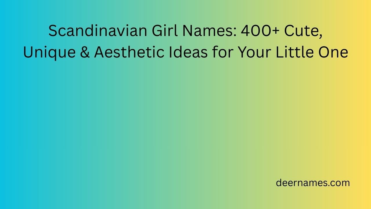 scandinavian girl names