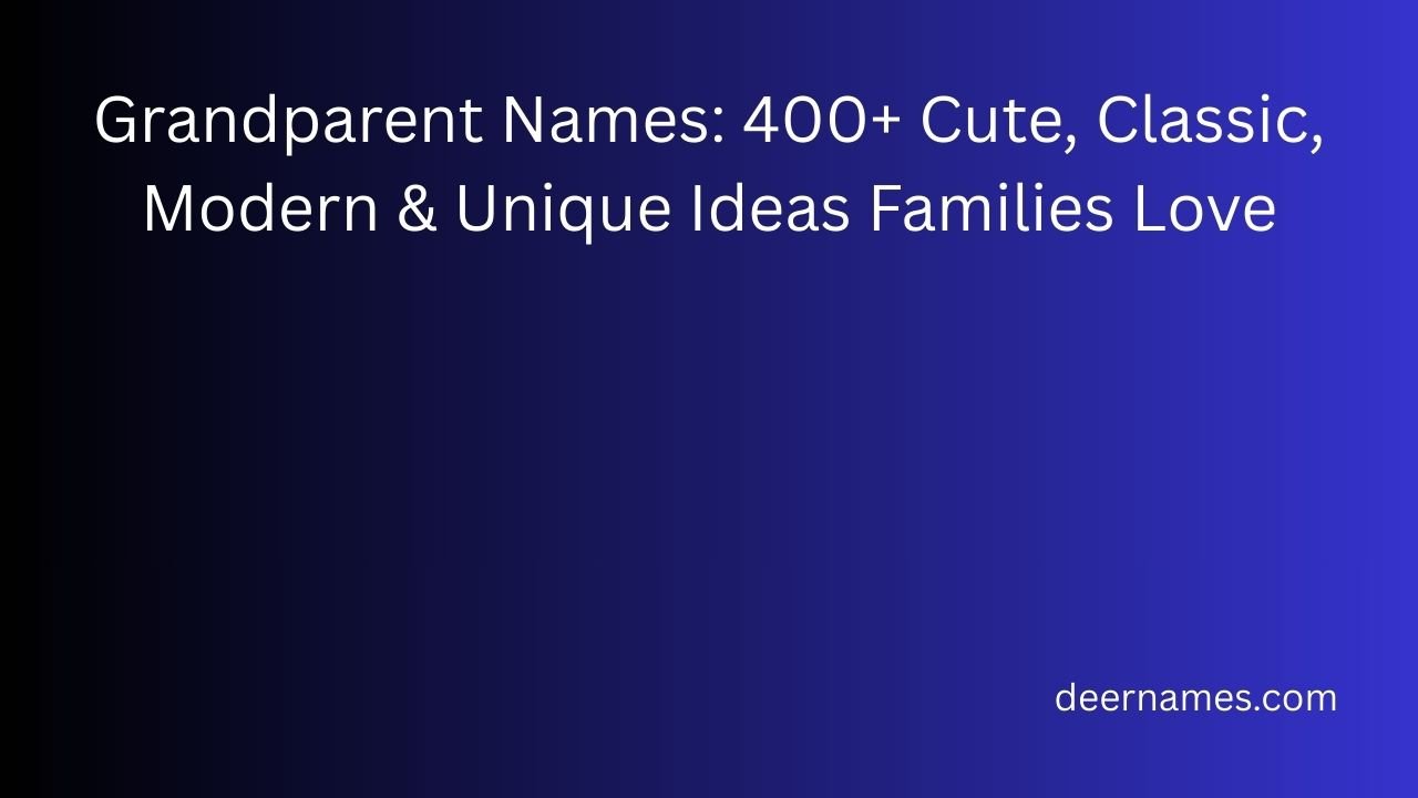 grandparent names