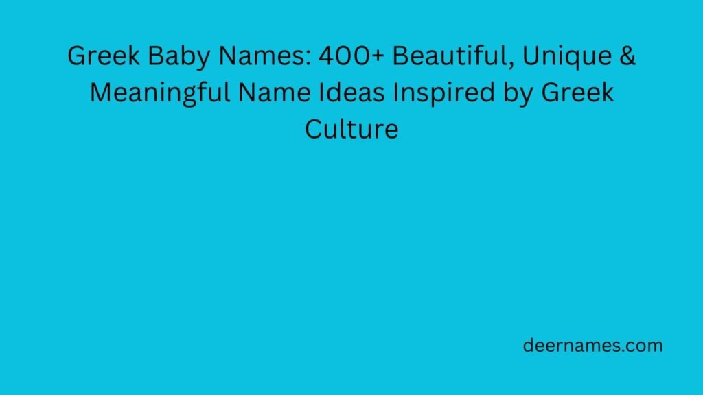 greek baby names