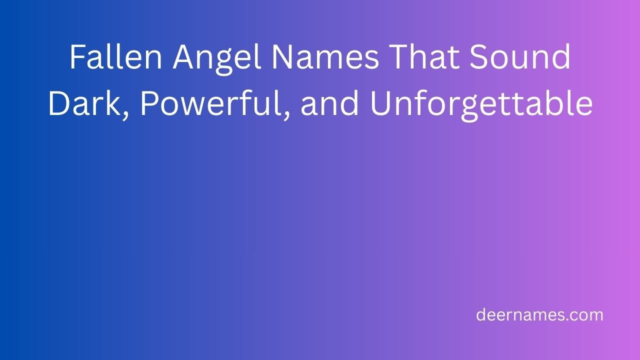 fallen angel names
