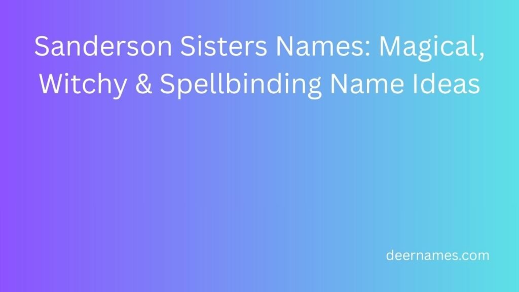 sanderson sisters names
