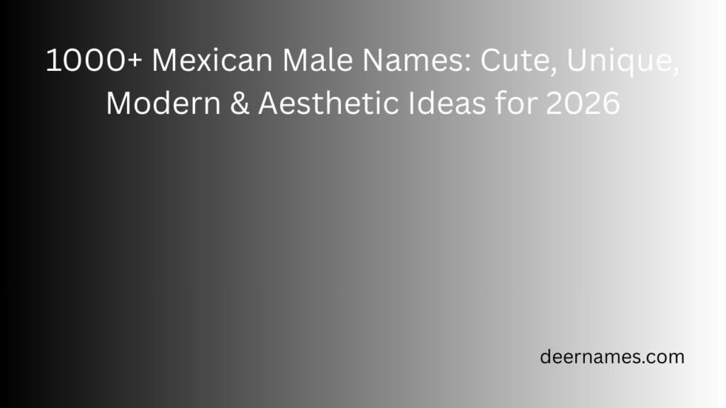 mexican male names