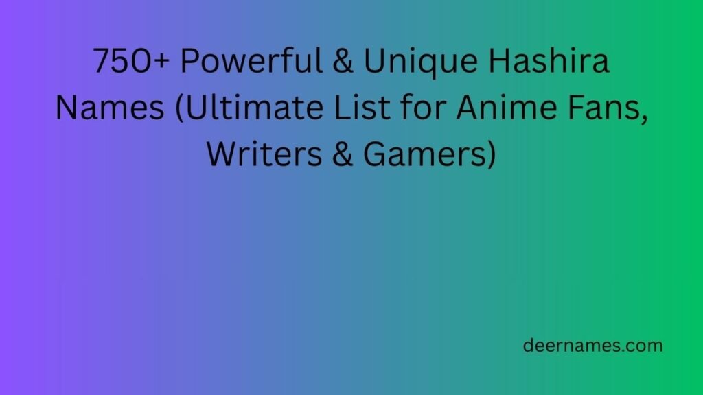 hashira names