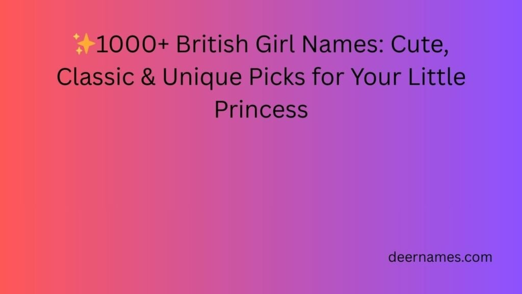 british girl names
