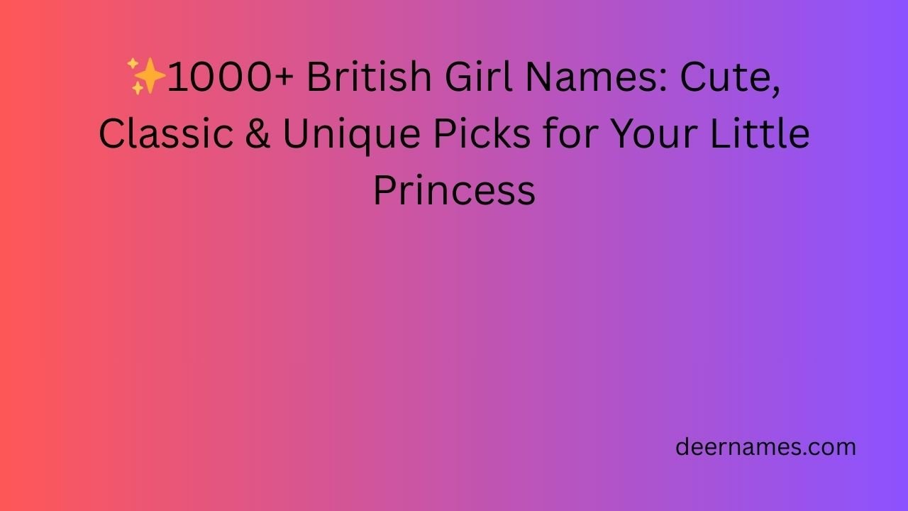 british girl names