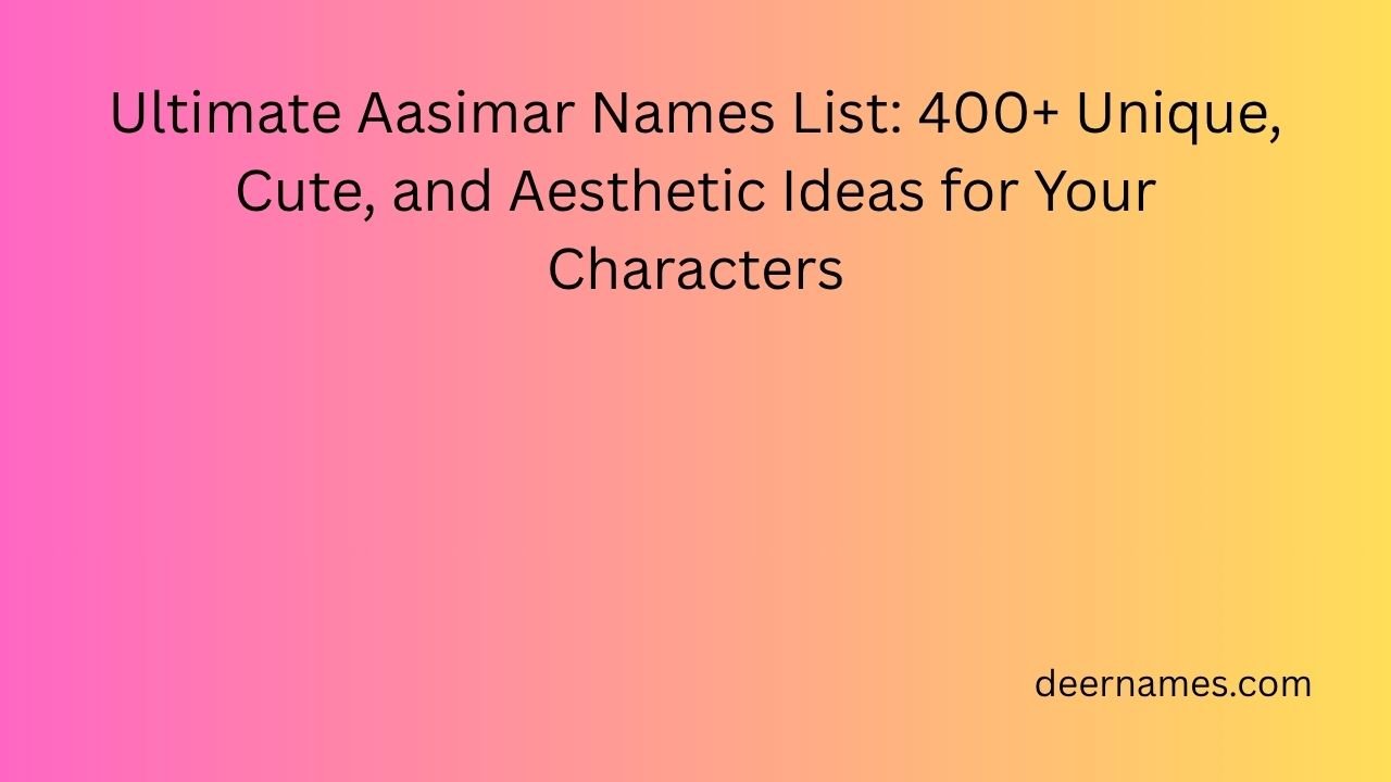 aasimar names