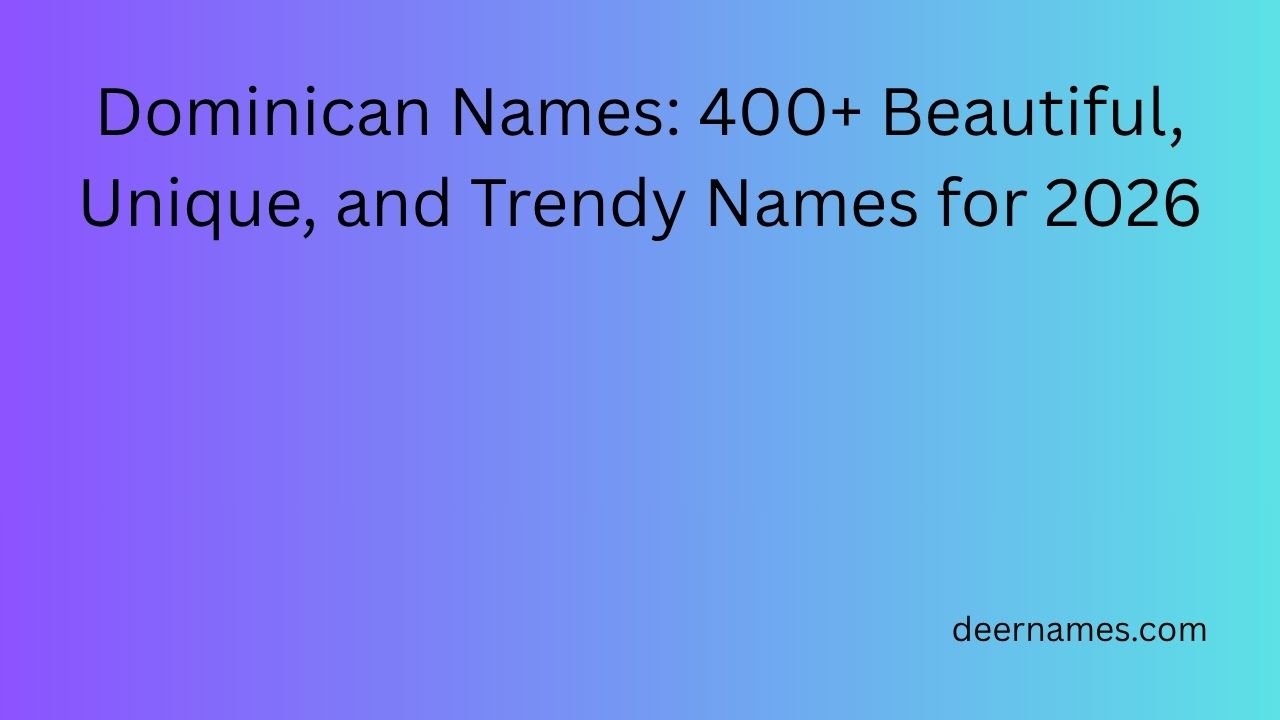 dominican names