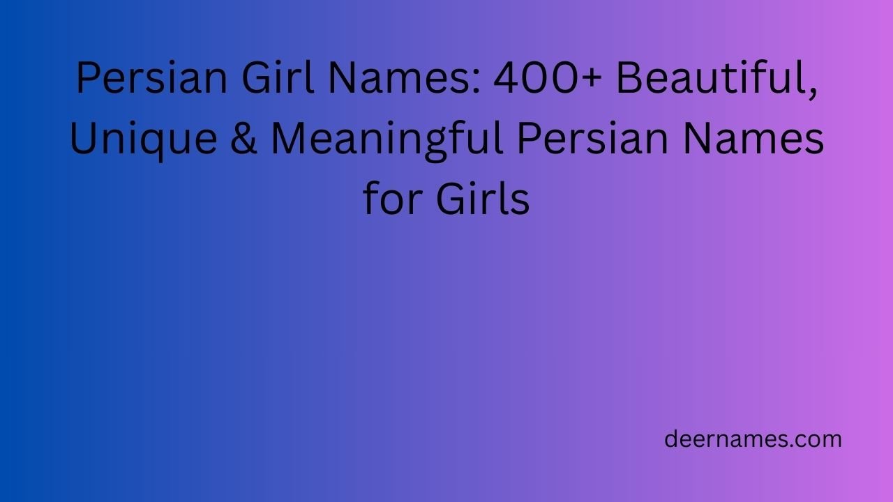 persian girl names
