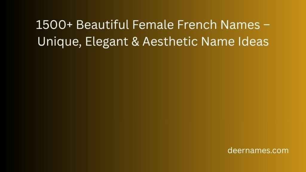 female french names