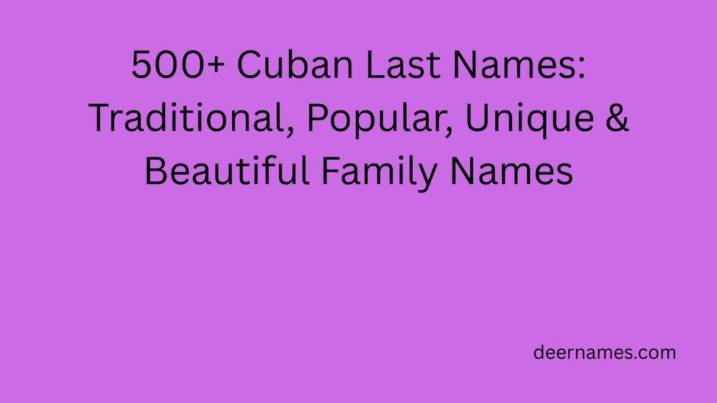 cuban last names