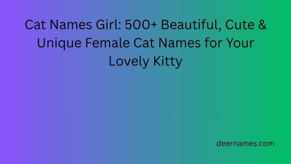 cat names girl