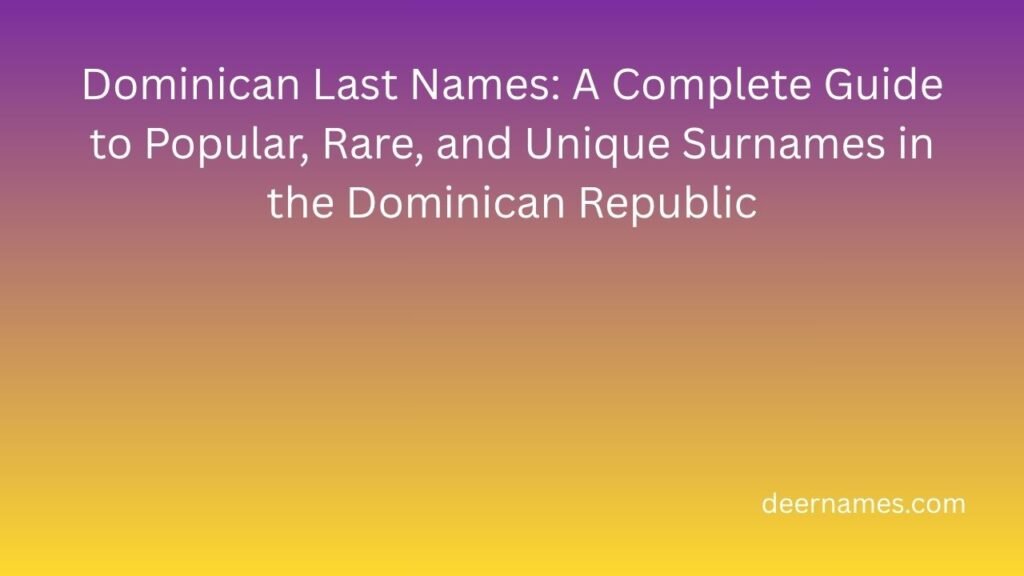 dominican last names