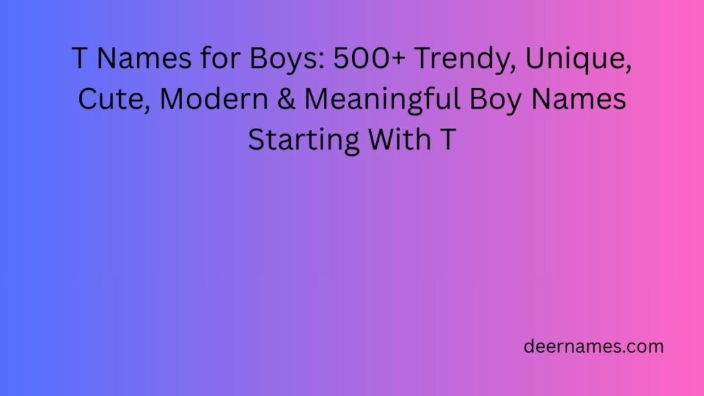 t names for boys