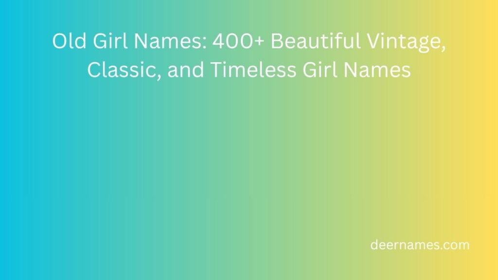 old girl names