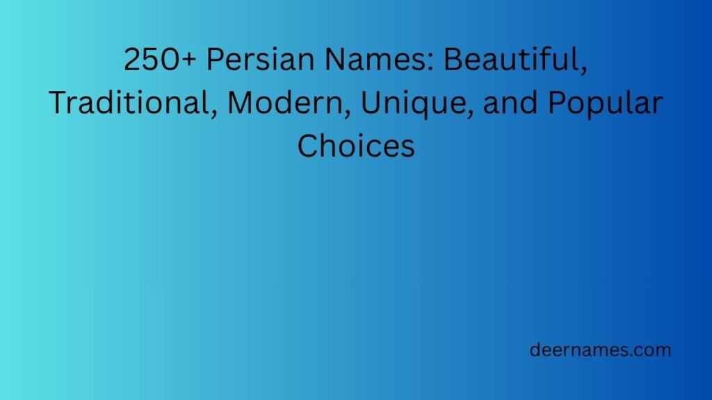 persian names